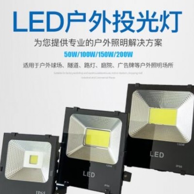 led投光燈射燈戶外高亮泛光燈工程室內(nèi)外照明庭院燈LED投光燈