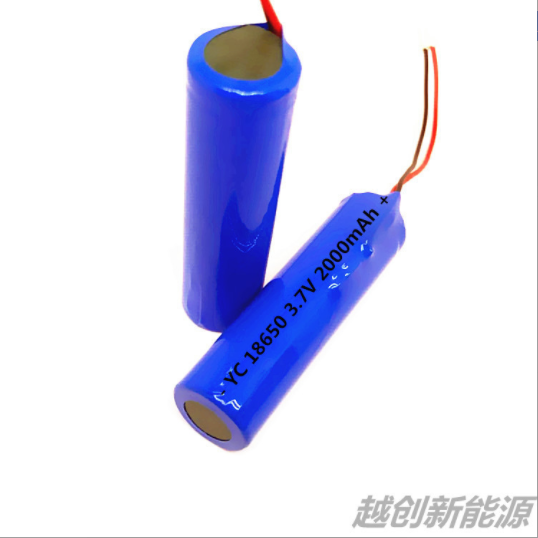 批發(fā)定制18650 鋰電池2000mAh 3.7V小風扇擴音機太陽能燈單節(jié)電池