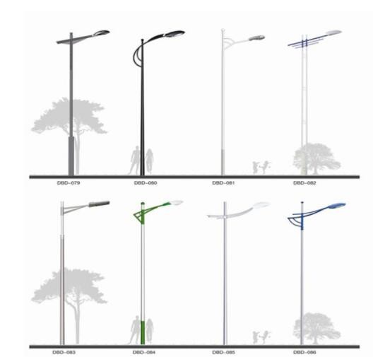 LED市電單臂路燈 新農(nóng)村建設(shè)30W5米6米8米戶外工程照明單臂路燈桿